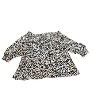 NWT City Chic Poise Top Cheetah Print Size 20 Women